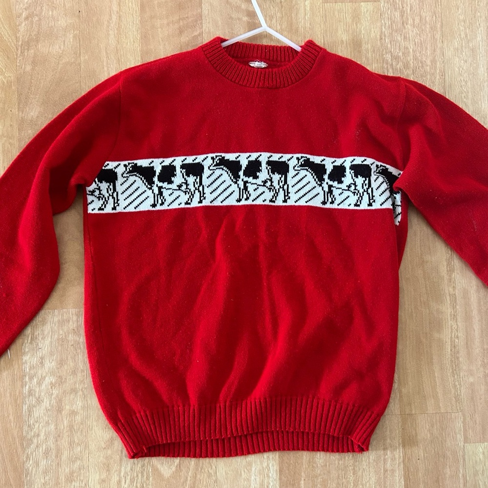 Vintage cow sweater